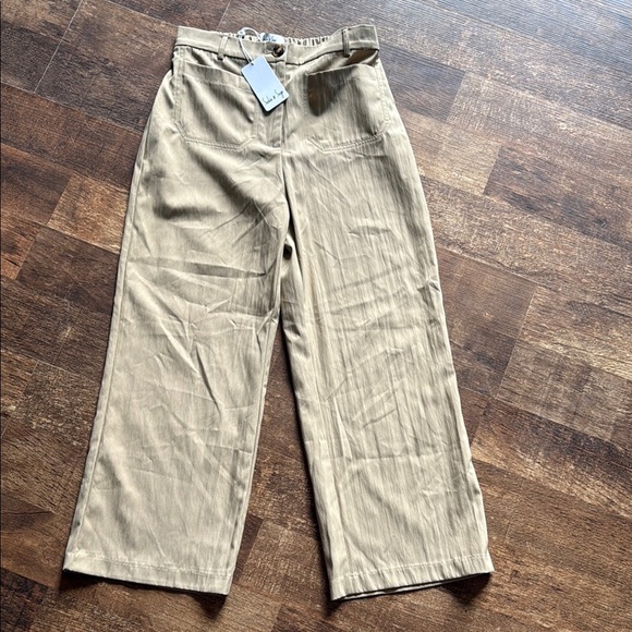 Sadie & Sage khaki trousers something secret pants with front pockets - Picture 2 of 7